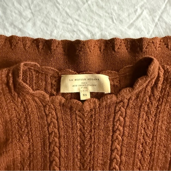 Sezane Ornella Jumper XS Hazelnut - Wool Sweater - Picture 9 of 14
